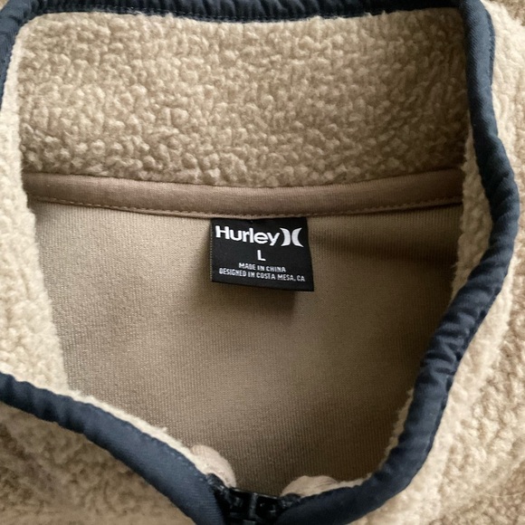 New Mens The Hurley pocket Peak Fleece Vest Vest Full Zip Jacket Coat size - Picture 8 of 8